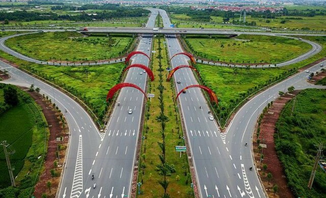 Khu vực quy hoạch dự án thành phố thông minh kéo dài 11km bắt đầu từ ngã tư đường Võ Nguyên Giáp và đường 5 về hướng sân bay Nội Bài